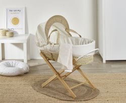 Moses Basket - TINY TED CREAM ON PALM