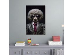 Dog In Suit Wall Art (10856)