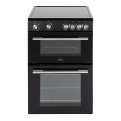 Willow 60cm Twin Cavity Electric Cooker - Black