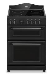 C60CMRA Creda Mini Range Anthracite 60cm Ceramic Double