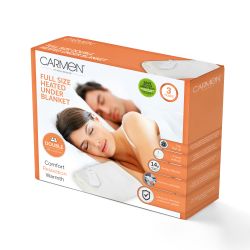 Carmen Double Heated Under Blanket - White