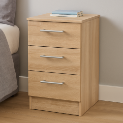 Devon 3 Drawer Locker - Bardolino - Fully Assembled