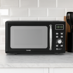Tower 800W Digital Microwave - Black