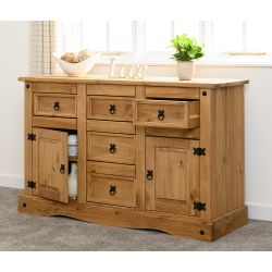 Corona 2 Door 5 Drawer Sideboard