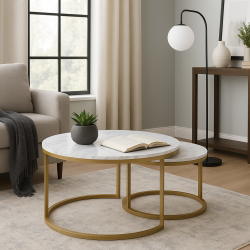 Dallas Round Coffee Table Set