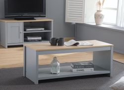 Derby Plain Coffee Table - Grey
