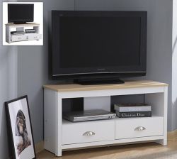 Derby Corner TV Unit - White