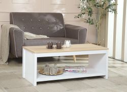 Derby Plain Coffee Table - White