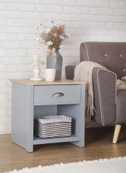 Derby Lamp Table - Grey