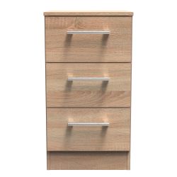 Devon 3 Drawer Locker - Bardolino - FULLY ASSEMBLED