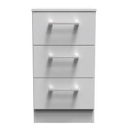 Devon 3 Drawer Locker - Grey Matt - FULLY ASSEMBLED