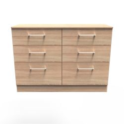 Devon 6 Drawer Midi Chest - Bardolino - Fully Assembled