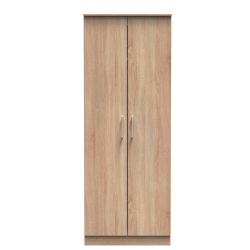 Devon 2ft 6in Plain Wardrobe - Bardolino - Fully Assembled