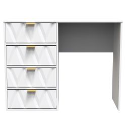 Diamond Desk - White Matt - FULLY ASSEMBLED
