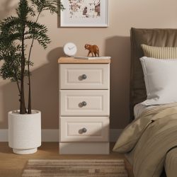 Norfolk 3 Drawer Locker - Kashmir Ash - FULLY ASSEMBLED