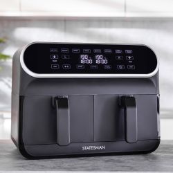 Statesman  8L - Dual Basket Digital Air Fryer - Black