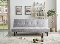 Spencer 3 Seater Sofa Bed  - Silver