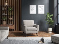 Model 45 - Armchair Boucle Linen