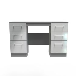 Worcester Kneehole Dressing Table - Dusk Grey - FULLY ASSEMBLED