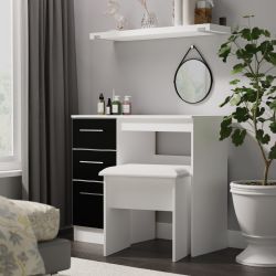 Worcester Vanity Dressing Table - Black Matt - FULLY ASSEMBLED