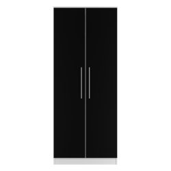 Worcester 2ft 6in Plain Wardrobe - Black Matt - FULLY ASSEMBLED