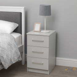 Worcester 3 Drawer Locker - Dusk Grey - Fully Assembled